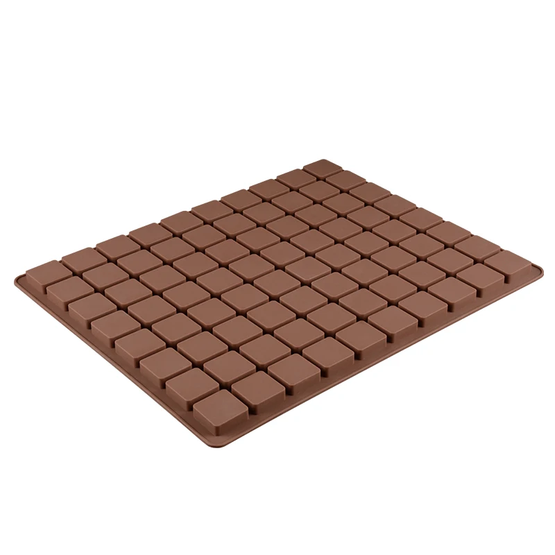 Classical square shape silicone mold for chocolate making soft bpa free chocolate molds baking tools