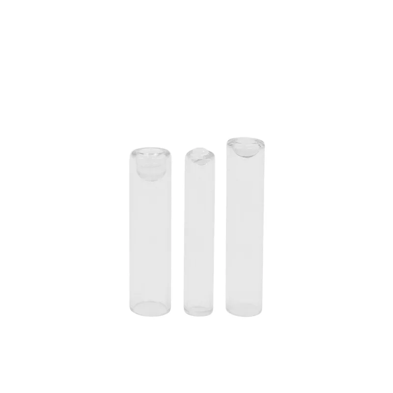 2ml glass tester perfume packing tube vial with plastic plug for cosmetic packaging