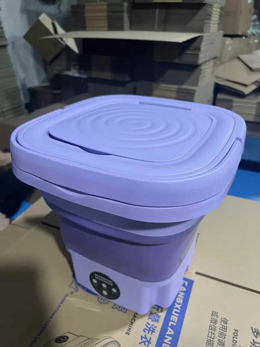 Portable Washing Machine 8L High Capacity Mini Washer Foldable Washing Machine with 3 Modes Deep Cleaning Half Automatic Washt