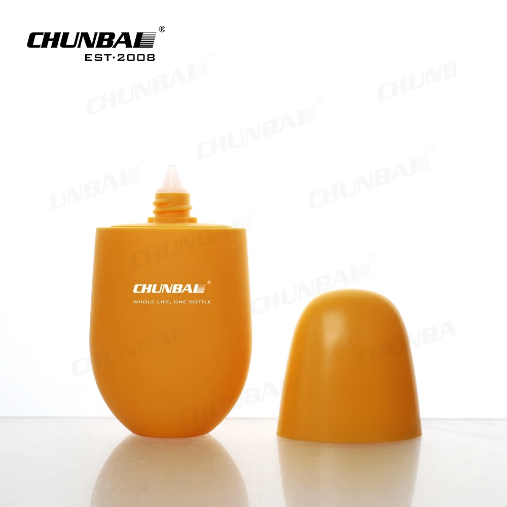 Best Selling 35ml 80ml 85ml Empty Banana Shape Hdpe Bio Tube Bottle Plastic Essence Sunscreen Bottle