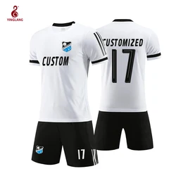 Wholesale Men Football Shirts Soccer Wear Uniform Football Jersey Custom Soccer Jersey Set Kids Soccer Wear