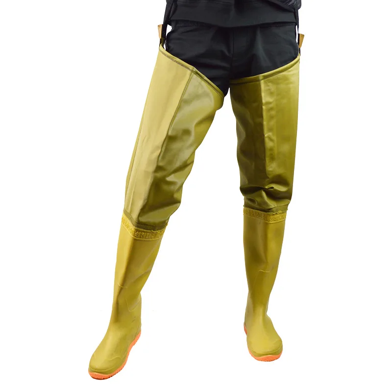 Wholesale High Quality Pvc Material Lightweight Hip Boot for Fishing Hunting Farming Gardening Mining Washing