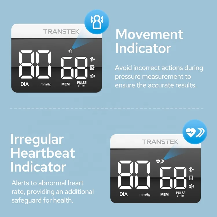 Wholesale voice function digital bp monitor BLOOD PRESSURE MONITOR from sphygmomanometer manufacturer TRANSTEK