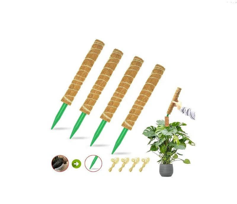 Монопод для растений monstera Кокосовая пальма волокно выращивания поддержка подъема набор моноподов кокосовые палочки скребок посадки
