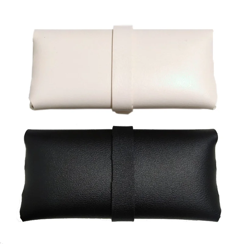 New Design Custom Logo Manual PU Leather Optical Case Thickened Soft Glasses Case Waterproof Daily Outdoor Unisex Glasses