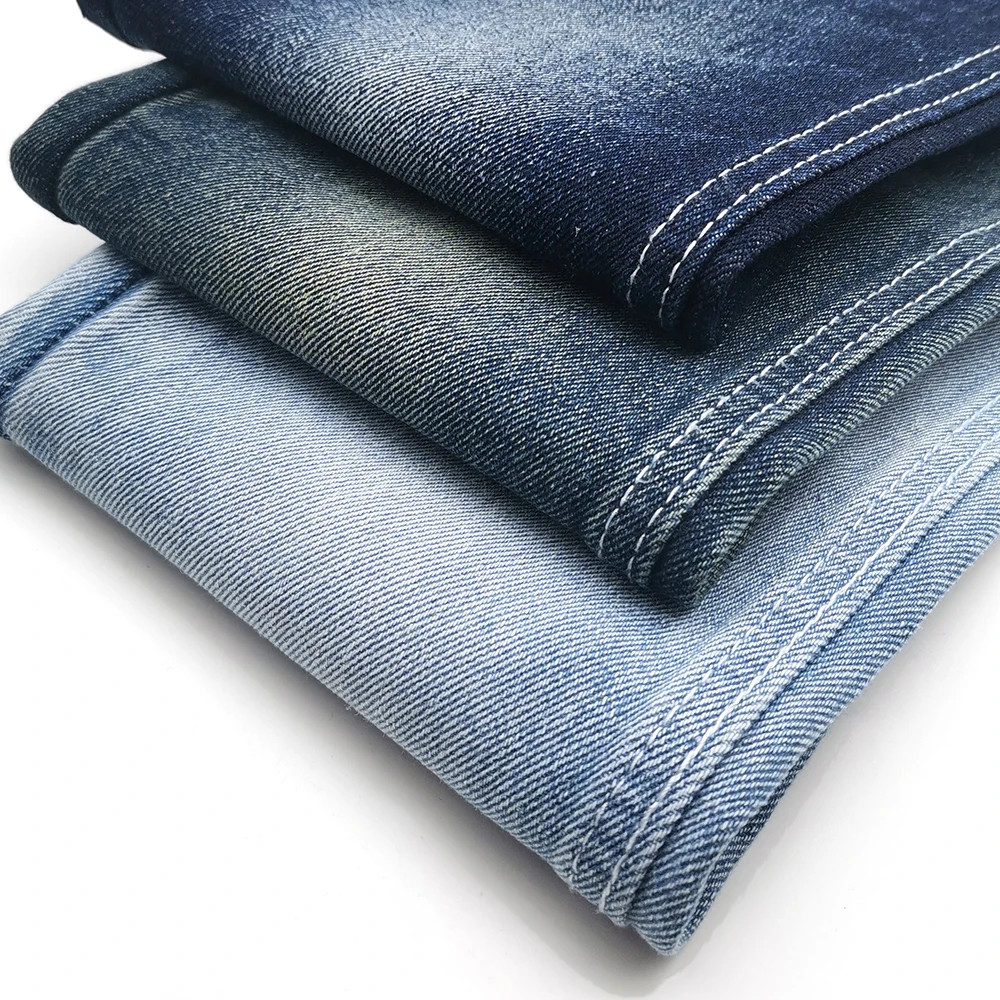 13oz TR Denim Fabric with Crosshatch Slub 100 Cotton Denim Fabric Hot Selling in India 3SB3082