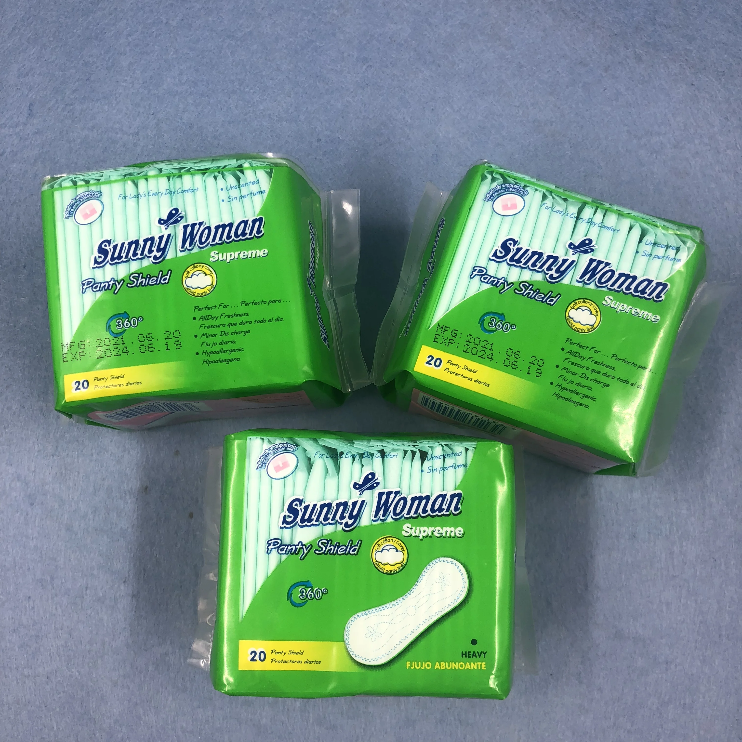 wholesale OEM Brand 155mm women butterfly panty liners