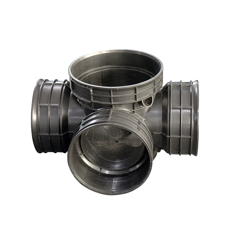 Drainage Pipe Fittings Black PE Underground Plastic Inspection Well