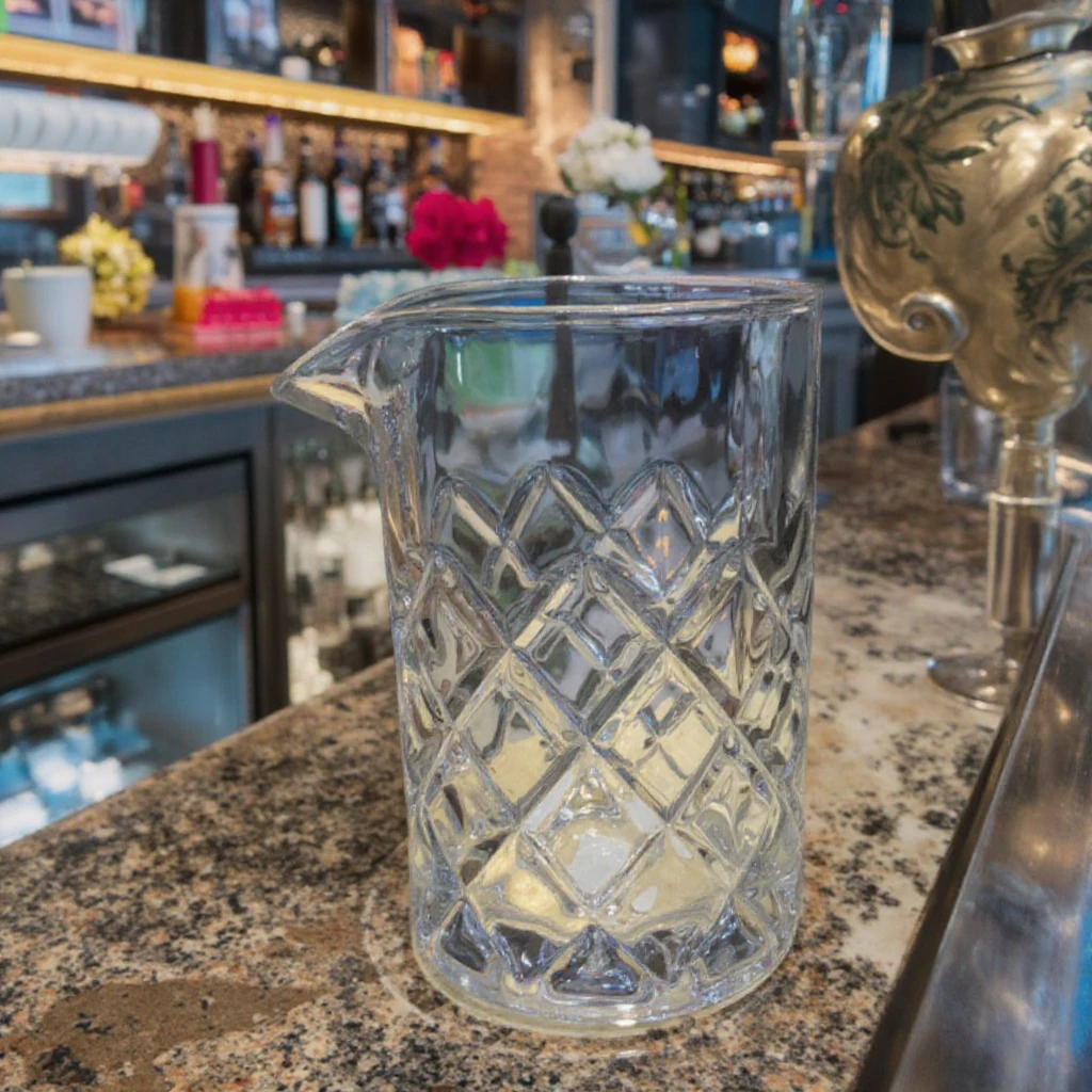 17.5oz/500ml Classic Novelty Mixing Glass Transparent Round Cocktail Cup Metal Ceramic Drinkware for Wine Party Use PC Plastic