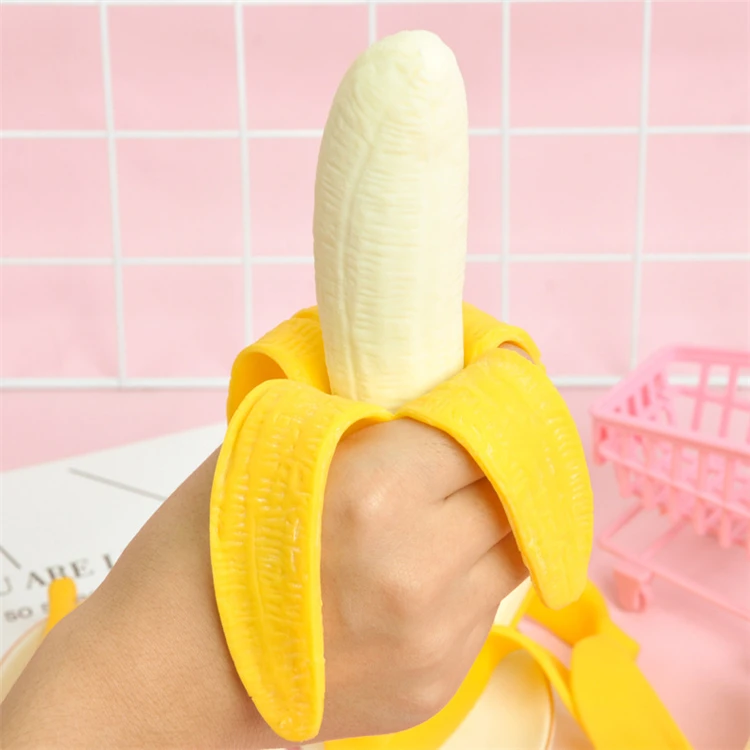 Strange New Toy Decompression Simulation Banana Peeling Banana Vent Fruit Toy Children Fidget Toy