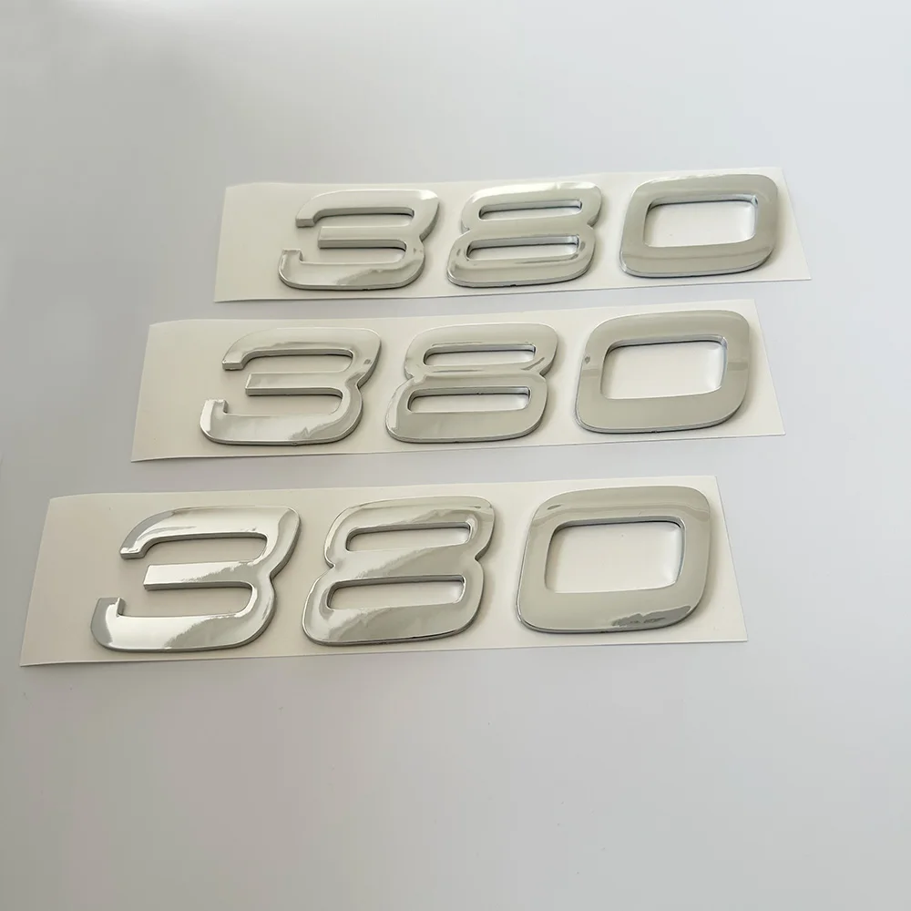 Factory customized electroplated car stickers, digital car logos, letter car logos