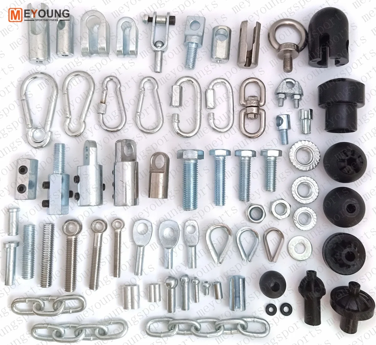 
Gym Cable Accessories Ends Fittings Cable Connector Thimble Nylon Ball Stopper Assemble Fitness Equipment Spare Parts 