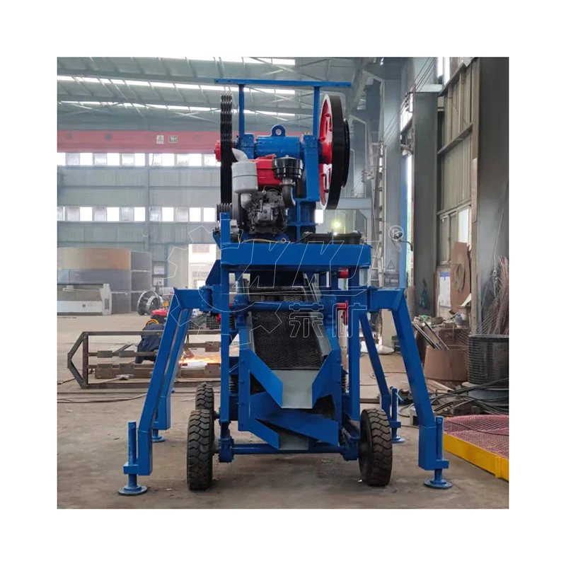 portable 10-20tph rock stone aggregate pe250x400 jaw crusher machine with vibrating screen