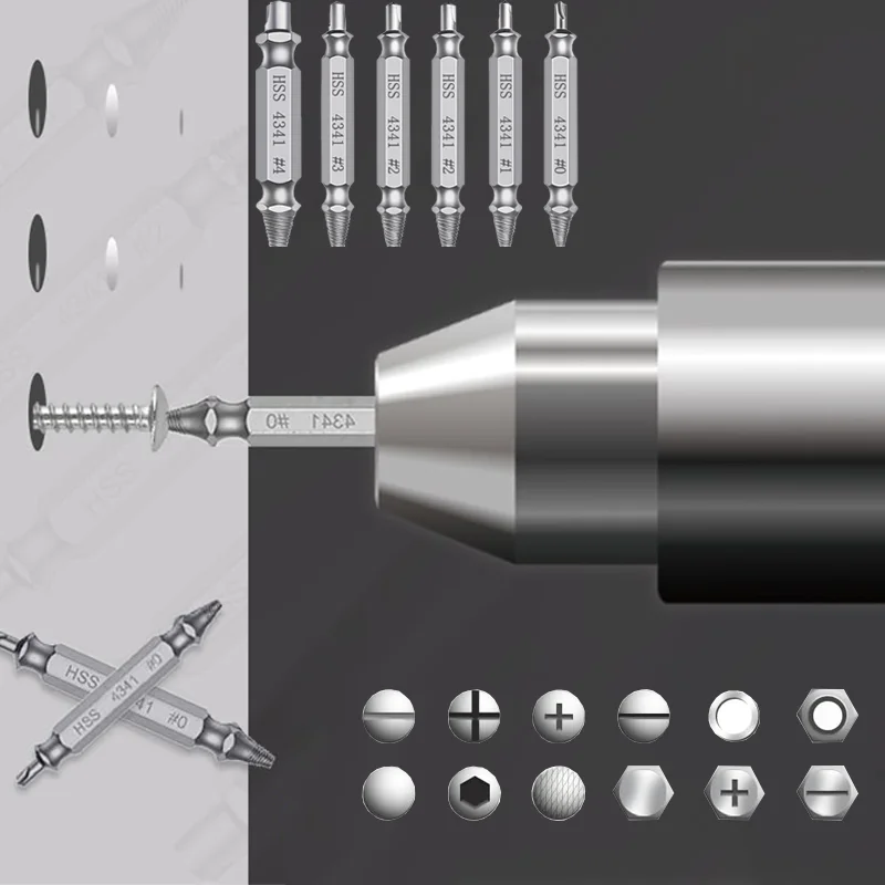 Extractor Set Small Bolt Damaged Screw Remover Broken Bolt Extractor Set Heavy Duty Bolt Remover and Extractor