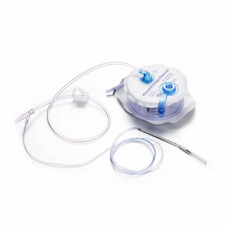
100% Medical Grade PVC Hollow Reservoir Closed Wound Drainage System 