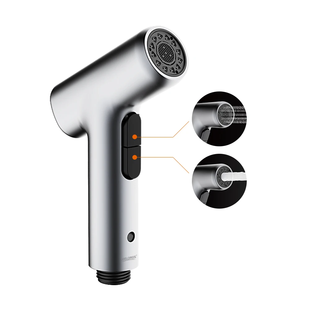 Factory Whosale ABS Plastic Handheld Bidet Spray Gun Shattaf 2 Functions Wall Mounted Cleaning Shower Toilet Bidet