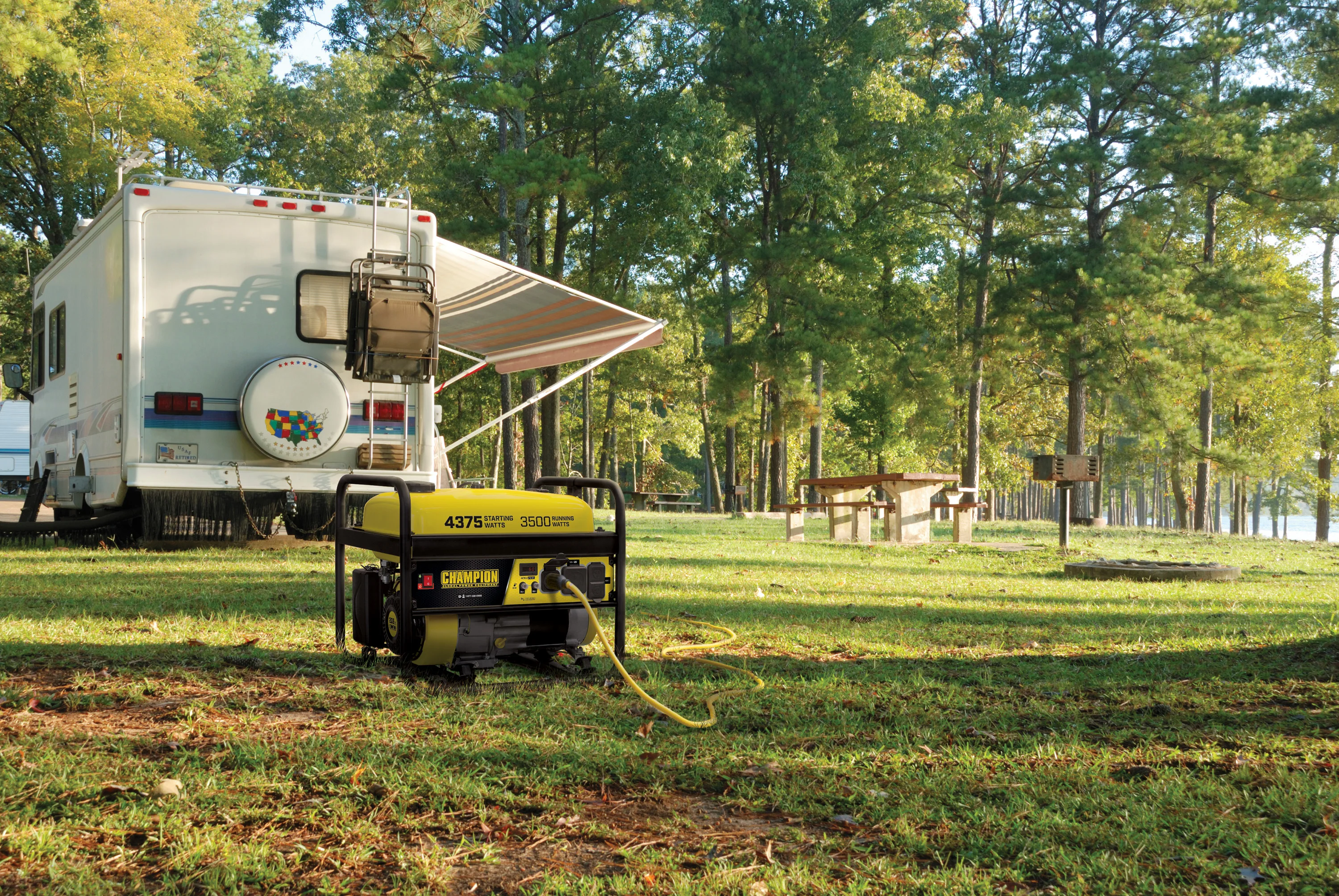 Champion 3kw open frame small power mini gasoline portable generator