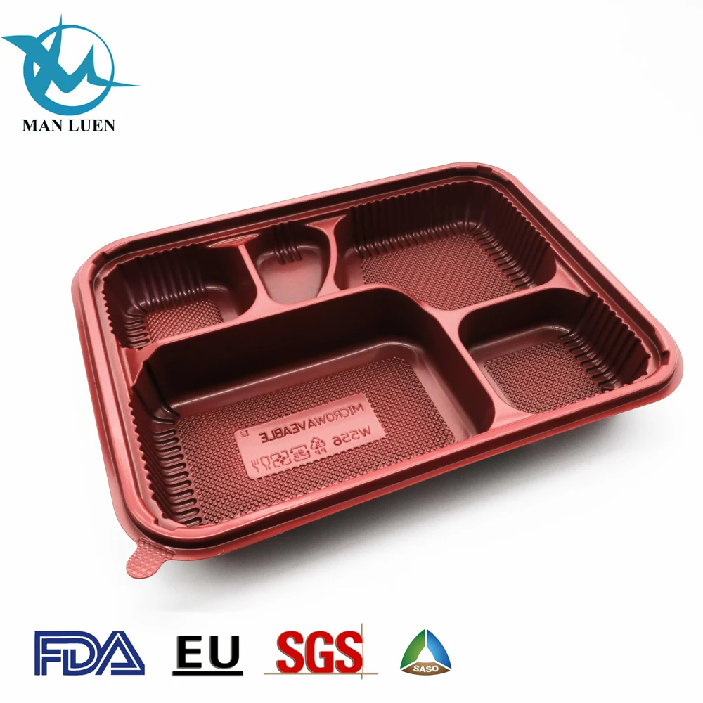 Disposable Microwaveable Black Plastic Food Container