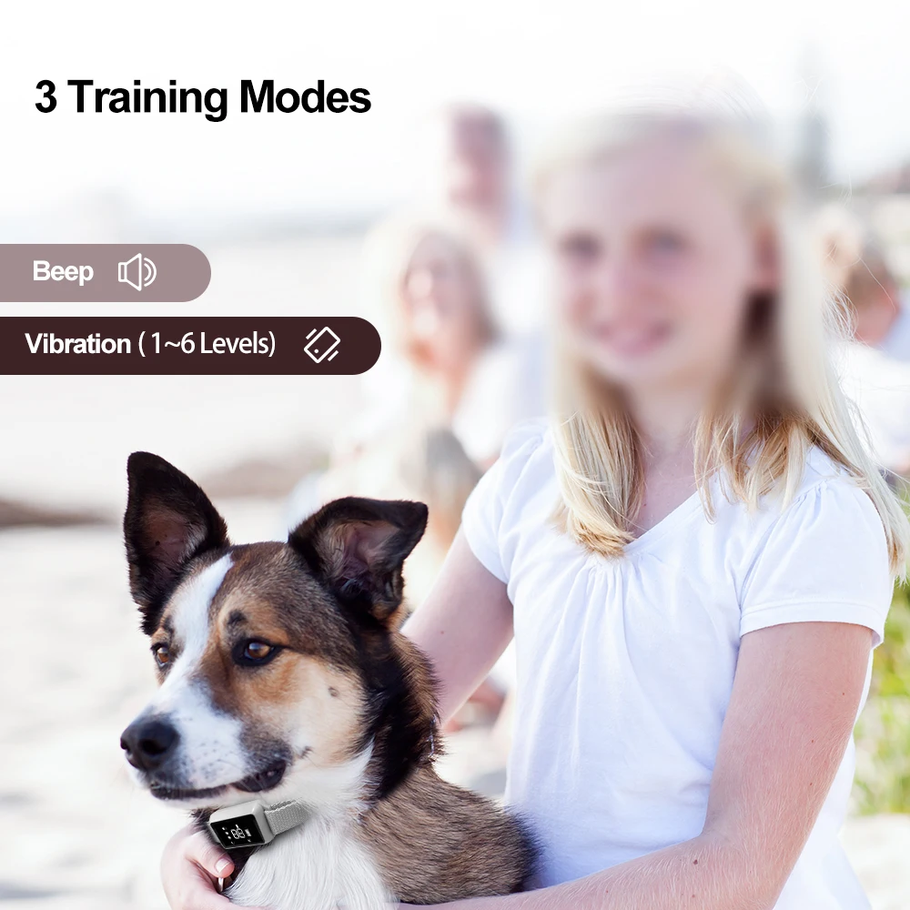 Private Label Automatic/Fixed No Bark Collar Dog Barking Device Shock Dog Collar Barking Deterrents