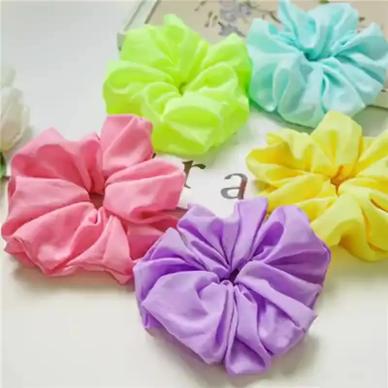 Lady women oversized designer luxury xl neon scrunchies giant extra oversized colourful neon hair scrunchie