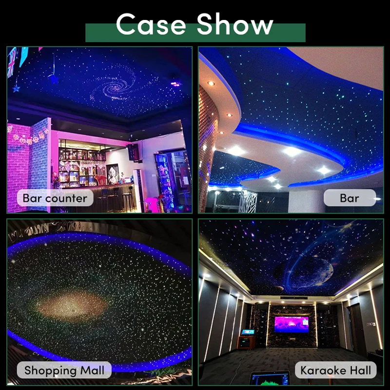 High Quality LED Star Light Fiber Optic Ceiling Acoustic Panel Star For Festival Decoration