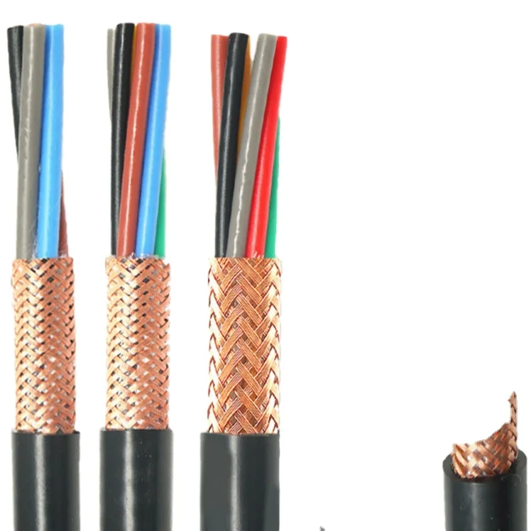 China manufacturer supply PVC insulated Control Cable copper wire braid shield control cable