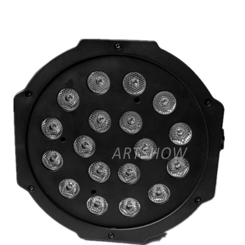 par led 18x1w rgb dmx 512 control slim mini wash stage par 18pcs 1W flat slim led par