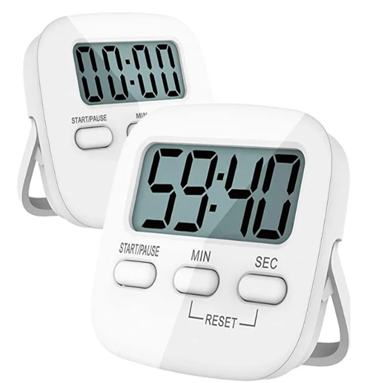 Кухонный таймер, Цифровые кухонные Таймеры, магнитный Таймер обратного отсчета с громким будильником, большие цифры, задняя подставка для приготовления пищи