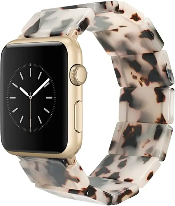 2021 оптовая продажа светлый ремешок для часов Apple Watch-модный полимерный iWatch браслет совместимый с пряжкой из нержавеющей