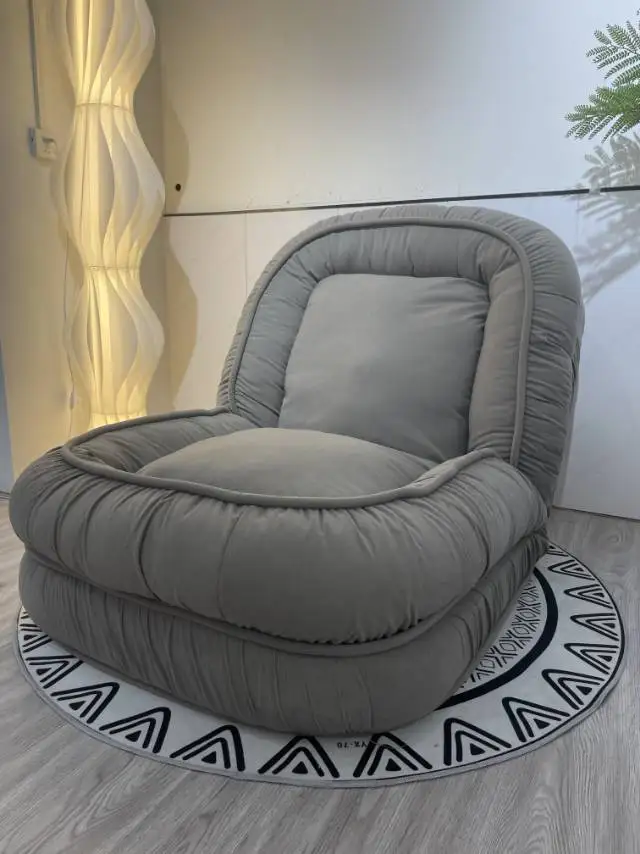 Luxury Adjustable Features Modern Sofa Bed Flannel Fabrics Household Use Living Room Cozy Single Sofa Chair