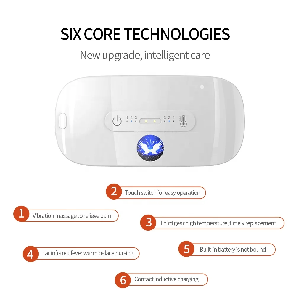 Warm Palace Belt Electric Heating Lady Uterus Menstrual Stomachache Waist Pain Hot Compress Massage