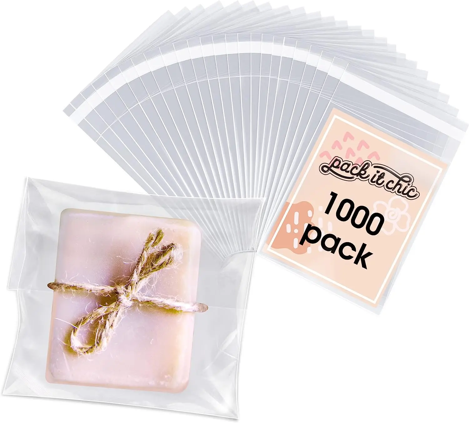 Custom Socks Clothes Packaging Plastic OPP Bag Self Adhesive Transparent Clear BOPP Bags