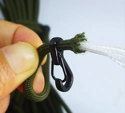 Mini SF Spring Backpack Clasps Climbing Carabiners EDC Keychain Camping Bottle Hooks Tactical Survival Gear