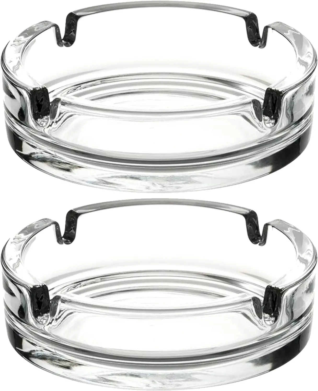 Home Office Indoor Outdoor Clear Portable Decorative Modern Fancy Cute Glass Smoke Ashtrays for Cigarettes