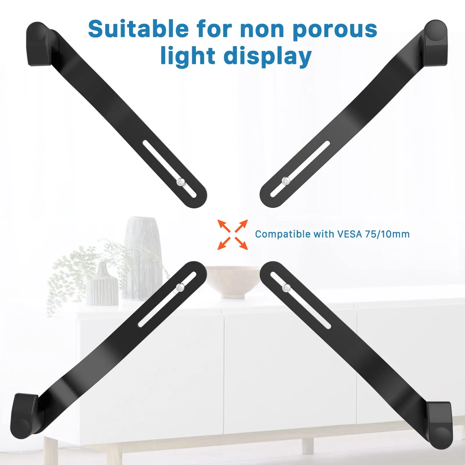 VESA Mount Adapter Fits 13 -27 inch Screens, Monitor Bracket Includes 4 Adjustable Knobs, Suitable for Nonporous Digit Display