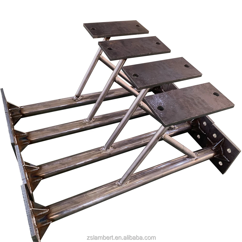 OEM custom large stainless steel structural parts / sheet metal bracket cutting plate laser welding metal fabrication services