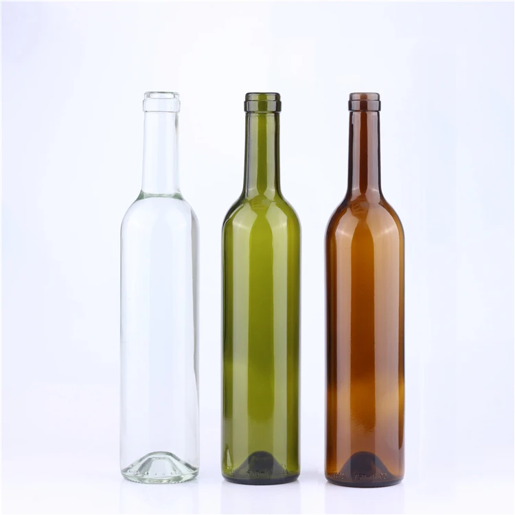 
Clear Glass Red Wine Bottle Empty Wine Bottle with Cork /Screw top 