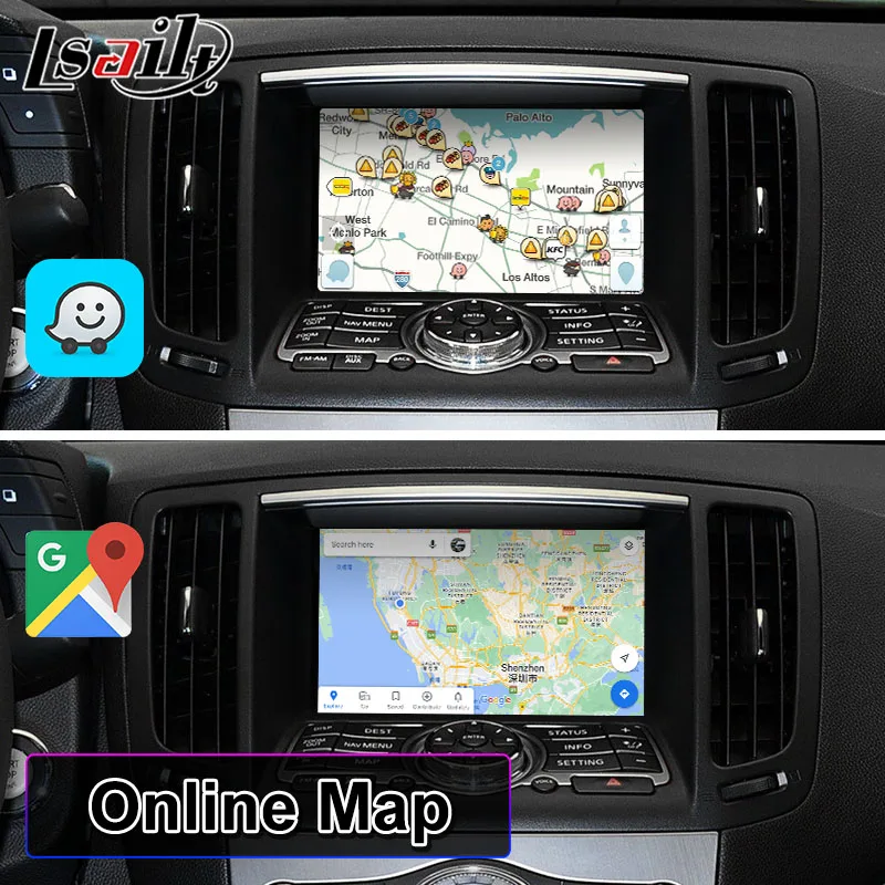 Lsailt 7 Inch Android Car Multimedia Auto Play Interface Screen for Infiniti G25 G35 G37 370Z Skyline 370GT (V36) 2007-2014