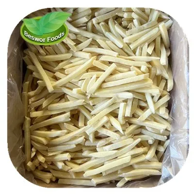 China origin Best selling IQF frozen potato chips strips french fries chips prefried fried potato strips  from China fried fries