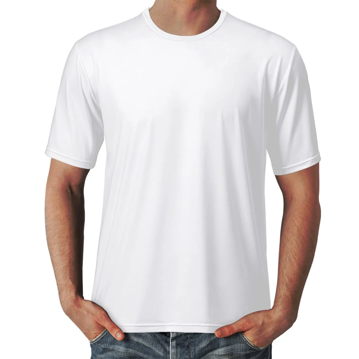 Low MOQ Casual Fitness Clothing Men Manufacturers Wholesale Polyester Custom Logo Printing All Over Print T-shirts On Demand