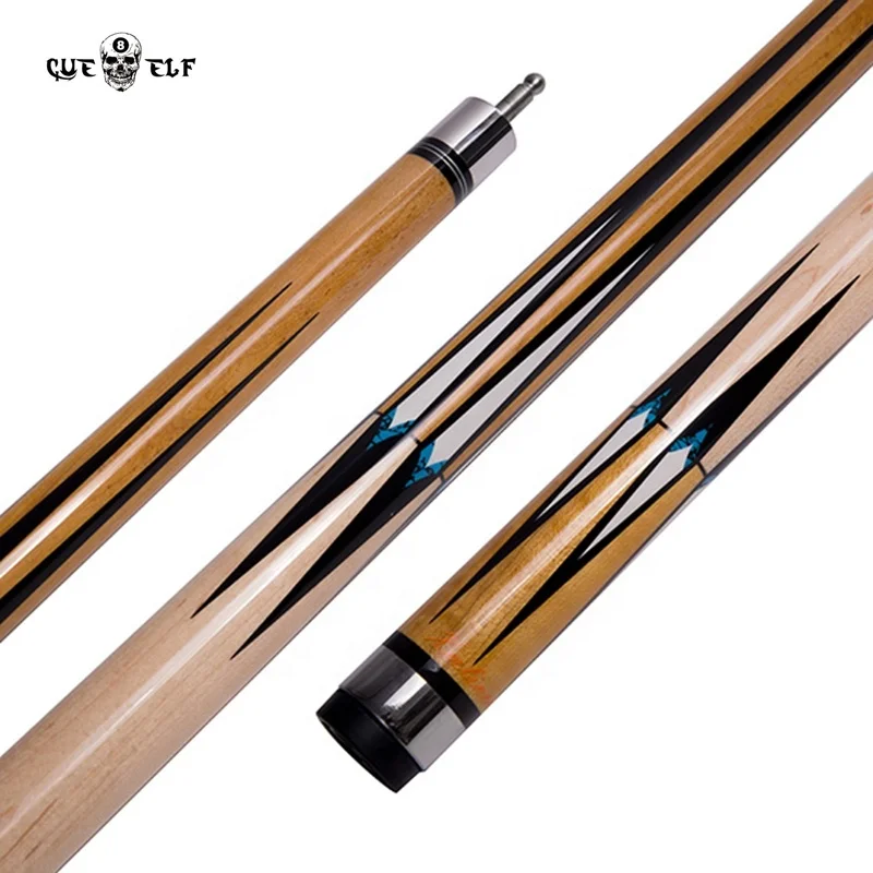 Wholesale billiard cue 12mm 3 piece maple or ash shaft option pool cue