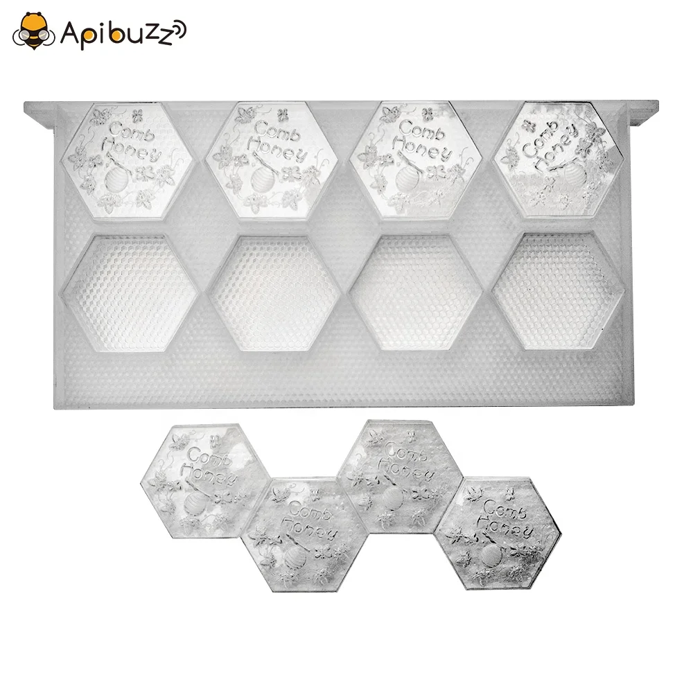 Hexagon Shaped Plastic Comb Honey Cassettes Honeycomb Box Making Container Apiculture Beekeeping Equipment Beehive Supplies