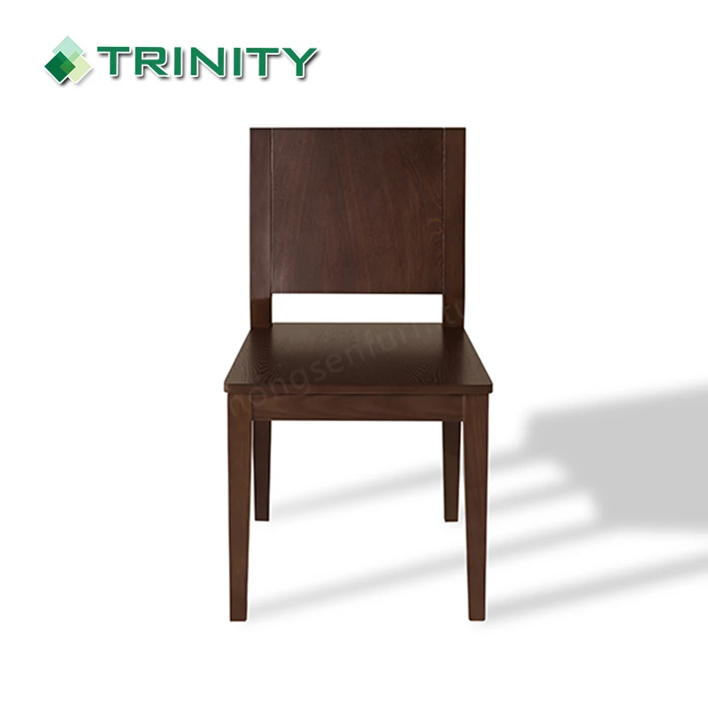 Customized Hotel Quality Modern Solid Wood Wooden Dining Chair for Restaurant