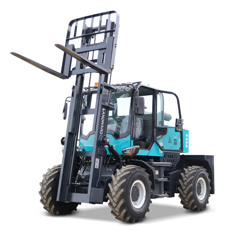 Factory Forklift 4WD 3.5 Ton 5 Ton Outdoor Off-Road All Terrain Forklift With EPA Euro 5 Engine Diesel Forklift