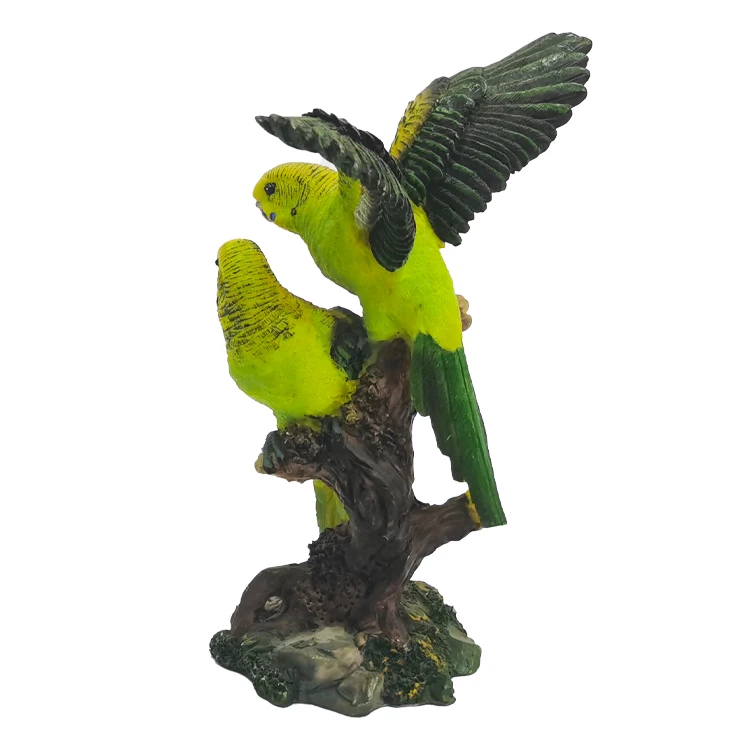 Customized Resin Parrot Statue Home & Garden Decoration Animal Bird Figurine