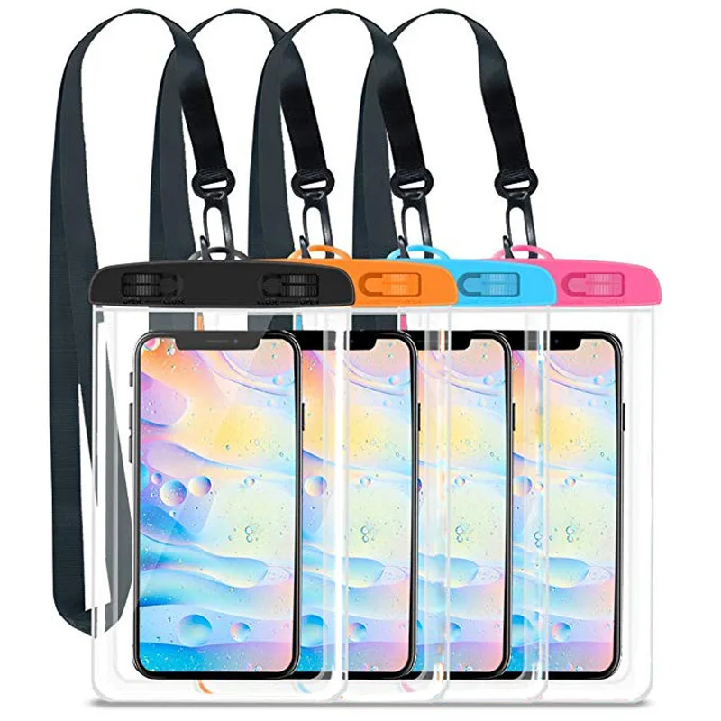 Wholesale outdoor Waterproof phone diving bag swimming phone bag waterproof phone case