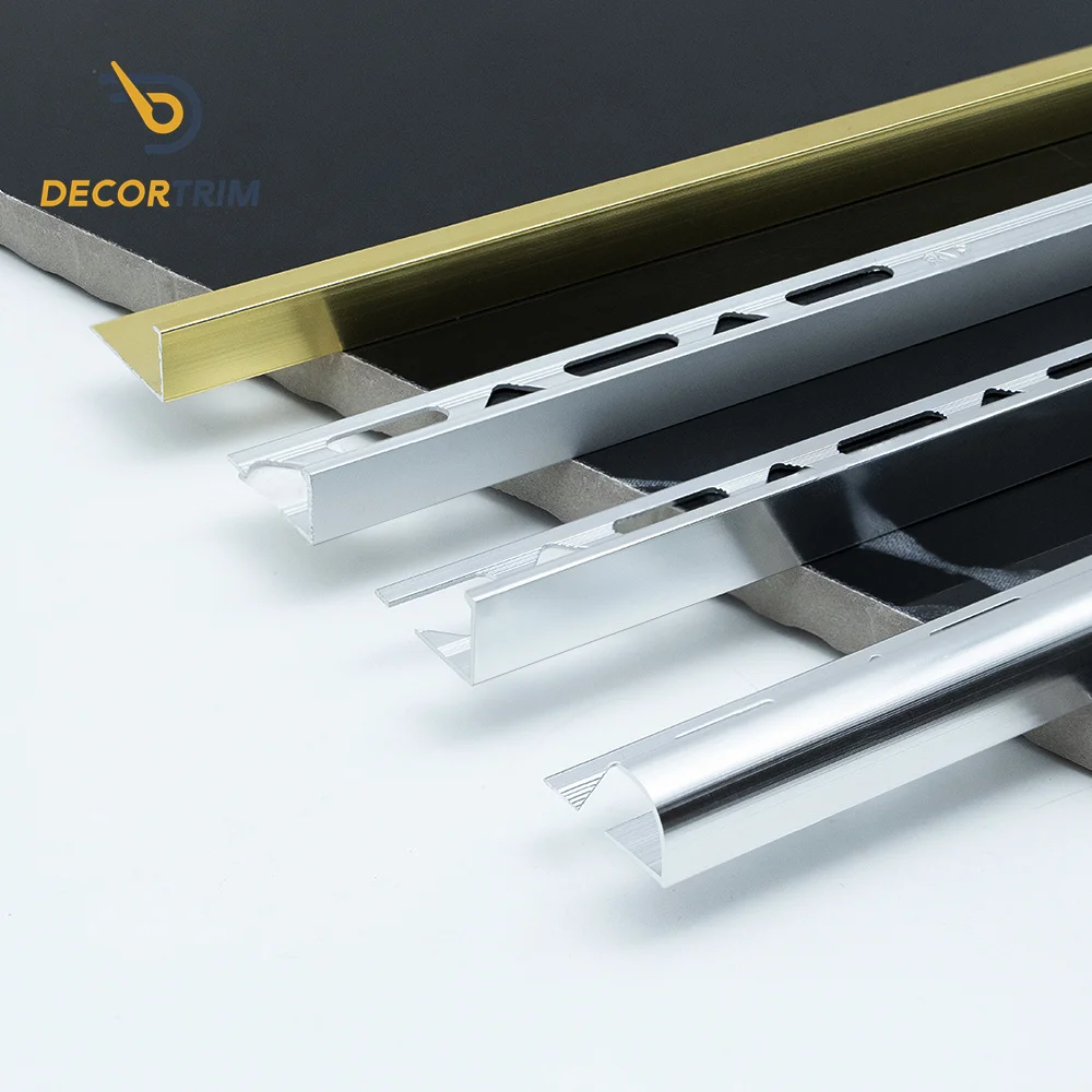 Prolink Metal Mirror Polished Stainless Steel Tile Accessories Metal Ceramic Corners For Marble Edge Aluminum Tile Trim
