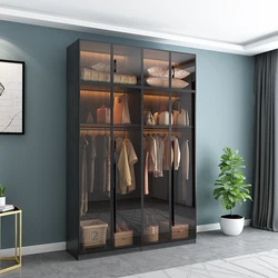 Waterproof Modern Designer Wooden Room Design Clothes Wardrobe Bedroom Wardrobe