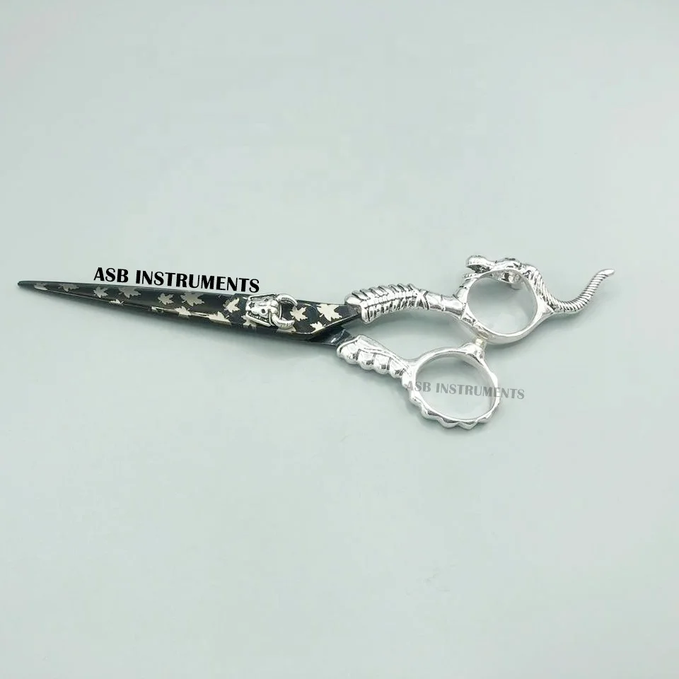 Professional Hair Scissors 6 Inch Hairdressing Scissors for Salon Dragon handle Hair cutting Barber Scissor Shears