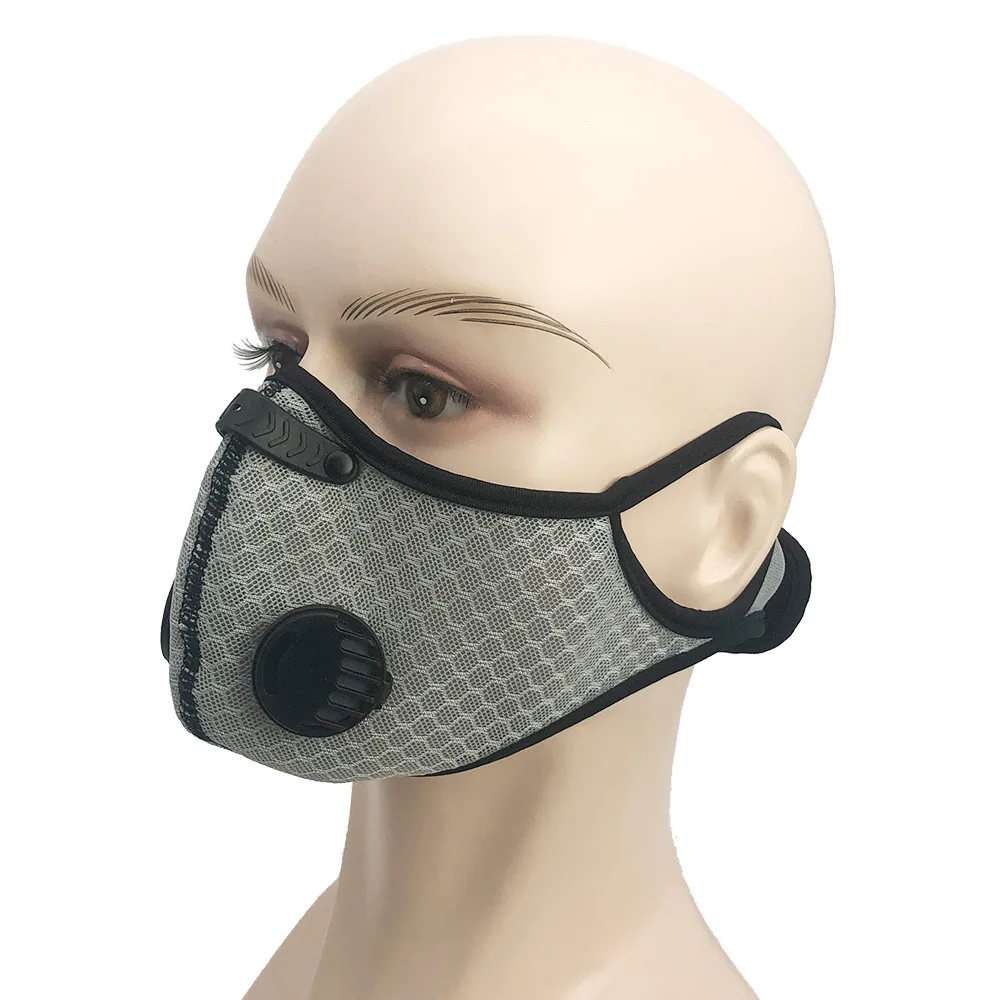 
Fashion custom dust proof mask sport helmet with face mask neoprene activated carbon mesh anti smog mask carbon 